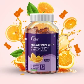Melatonin gummies with ashwagandha and may more (orange)